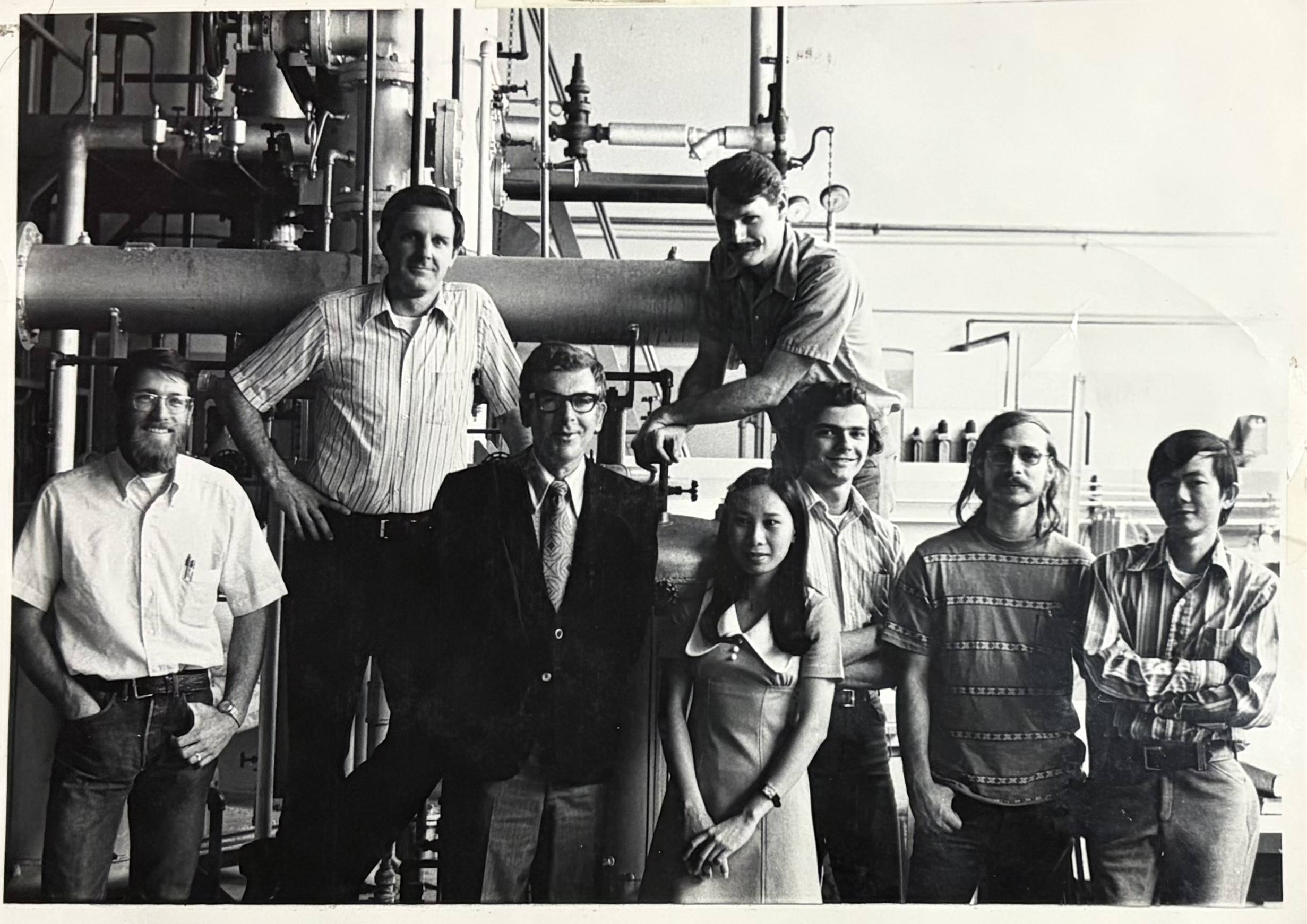 Professor Allen Smith and students, circa 1960