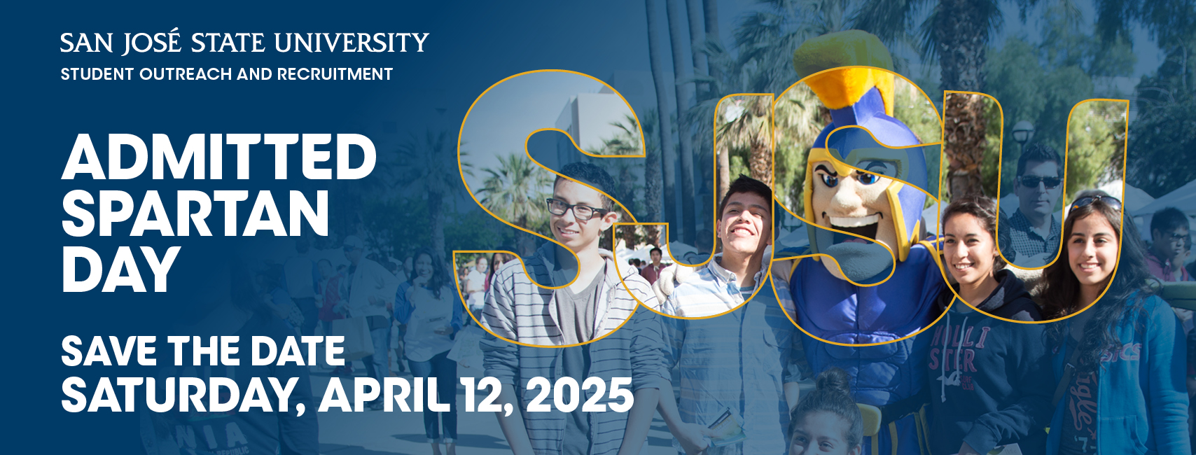 Admitted Spartan Day Banner featuring event day of Saturday, April 12, 2025