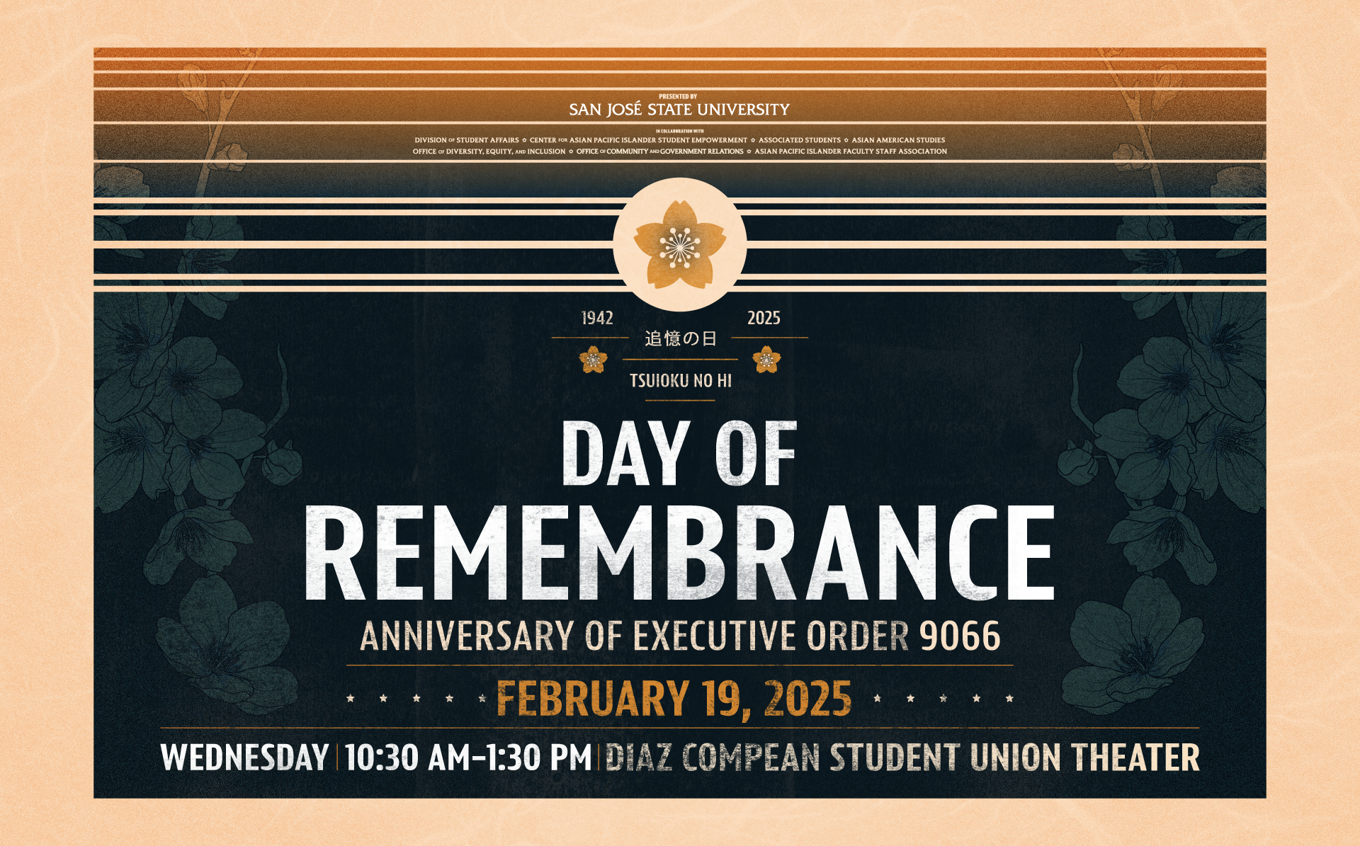 San Jose State University Day of Remembrance 2025 Event Banner