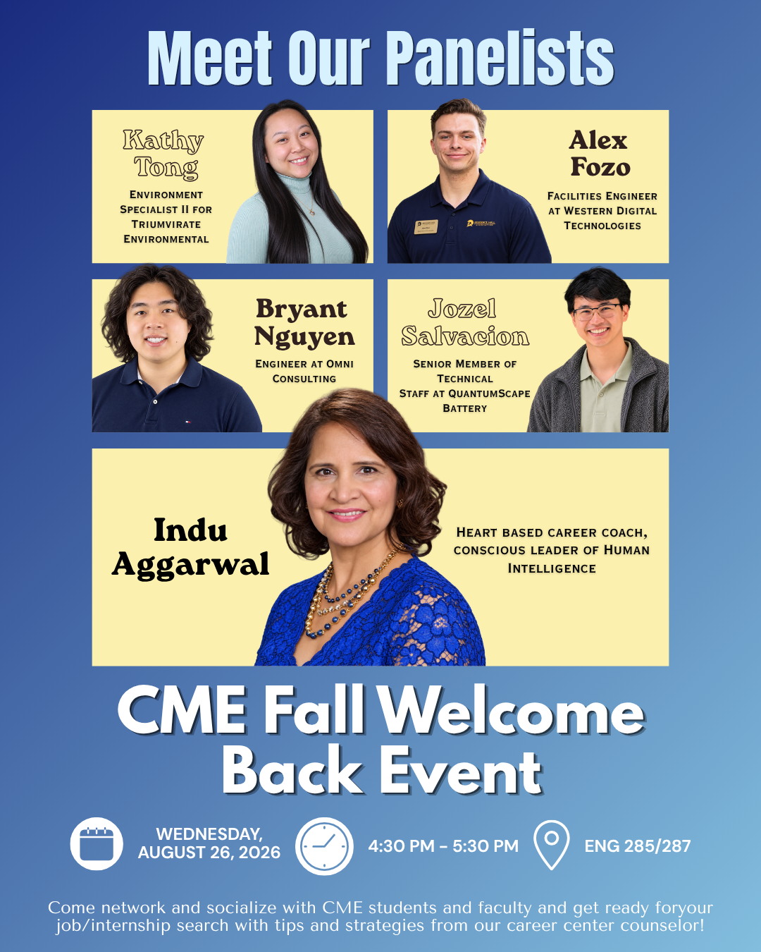 CME Fall Welcome Back Event