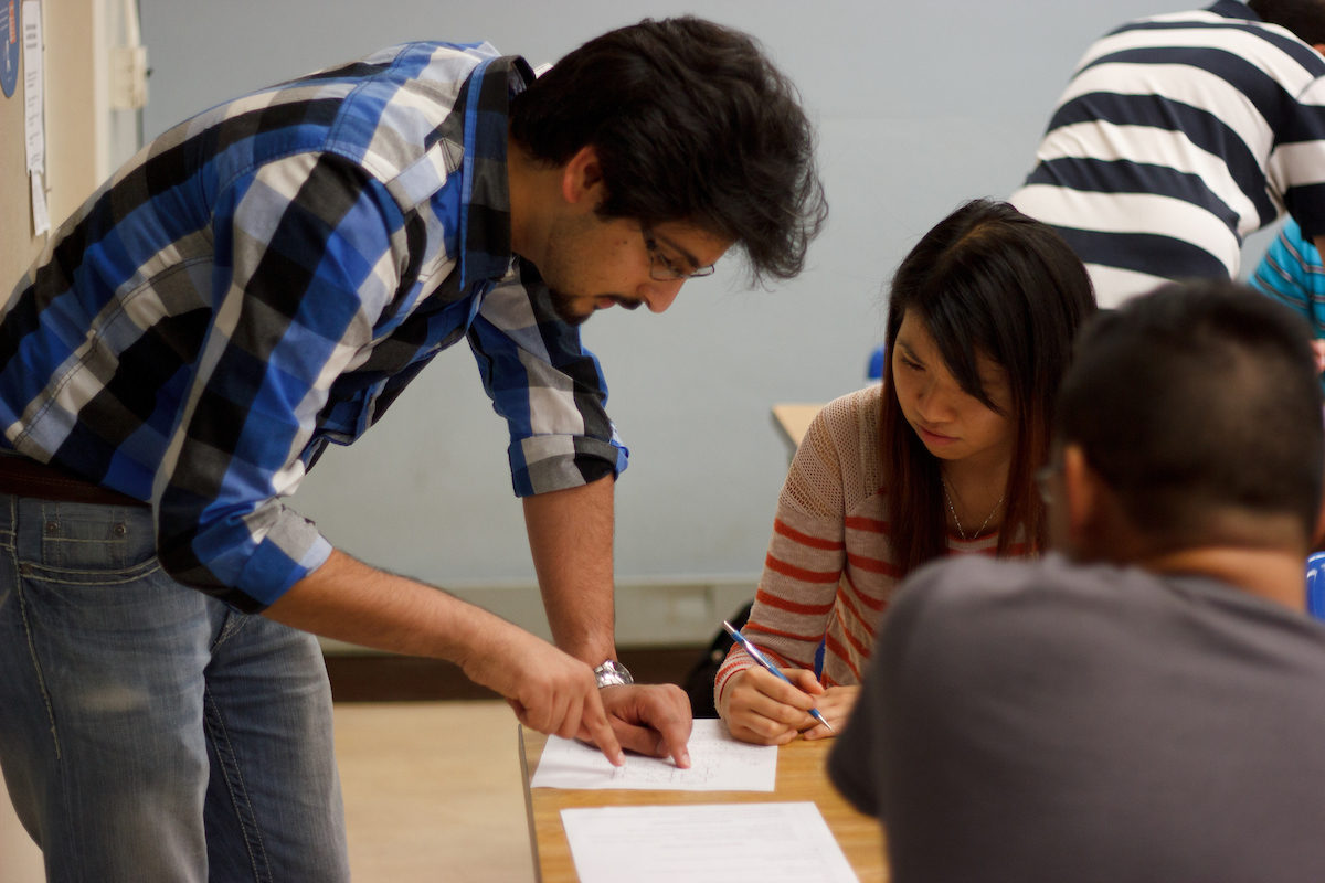 students in class