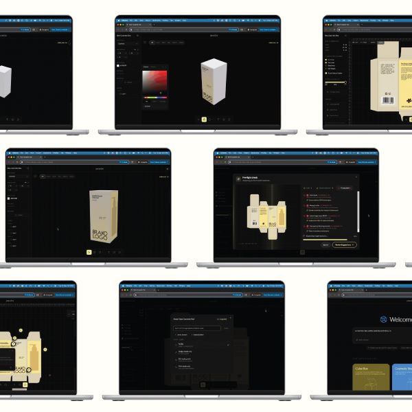 Laptop Mock-Ups of a 3-D Rectangle