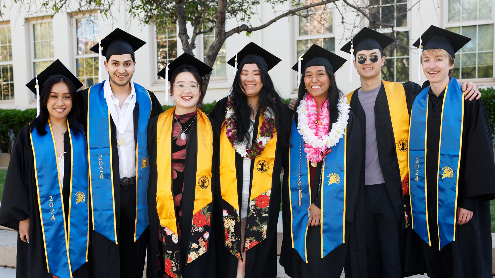 Grad students posing for a photo.