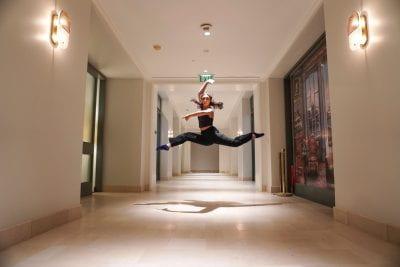 dancer in hallway