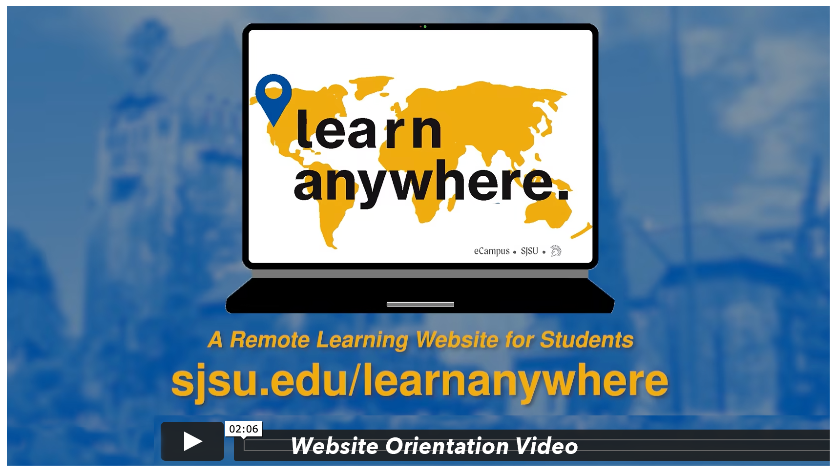 Orientation video image