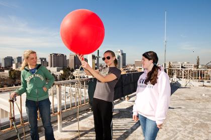 Weather balloon launch