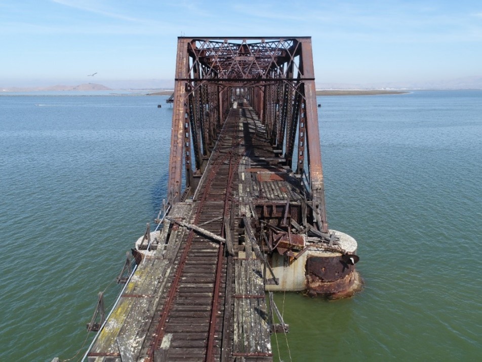 View looking East toward Newark Slough Bridge