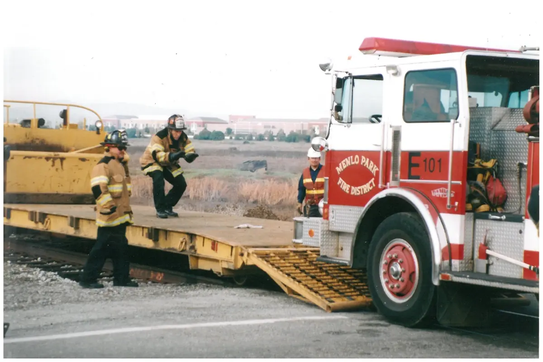 Loading up the Fire Truck - Chilco Street or University Avenue