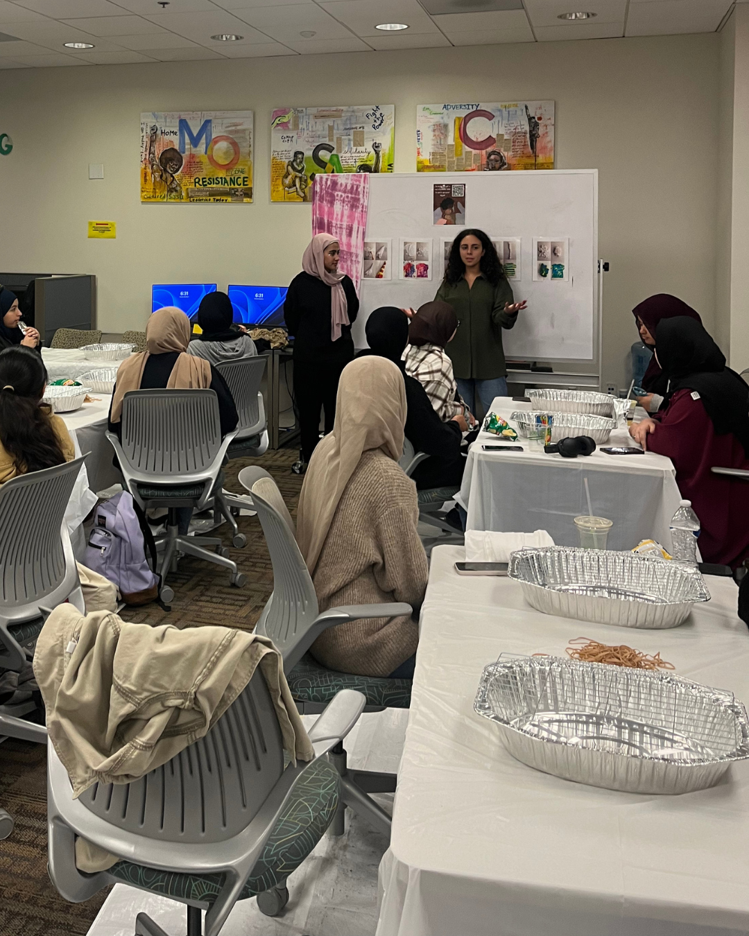 Students presenting during cultural program