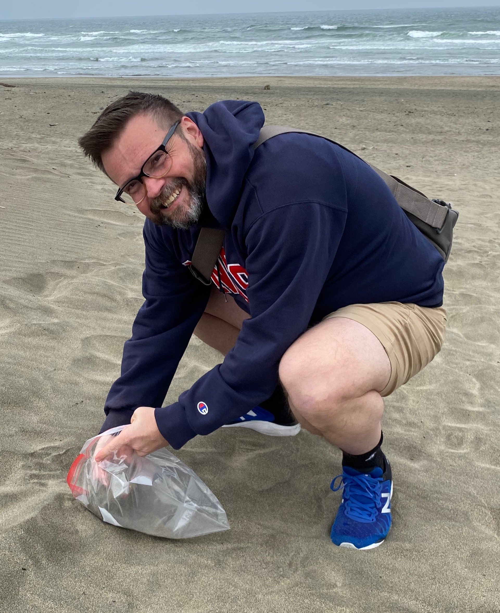 Prof. O at Ocean Beach in San Francisco