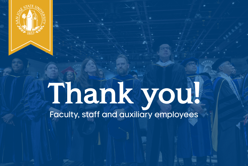 Thank you faculty staff and auxiliary employees!