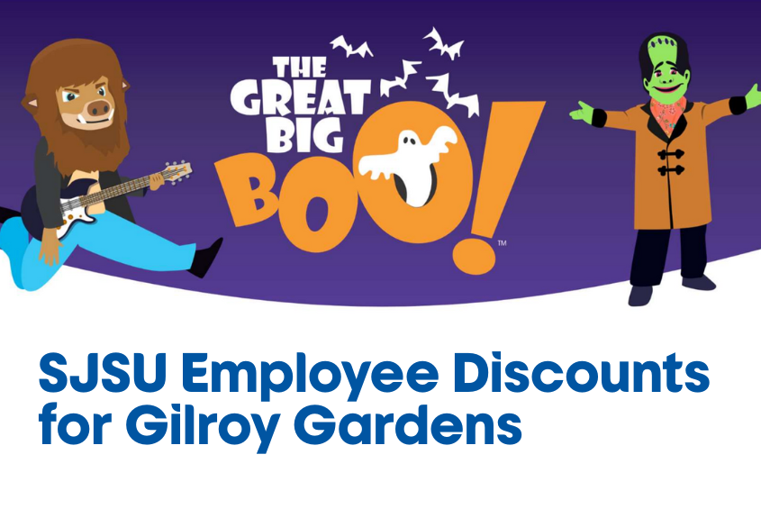 Discounted tickets on sale now for SJSU Employees to Gilroy Gardens Family Theme Park.