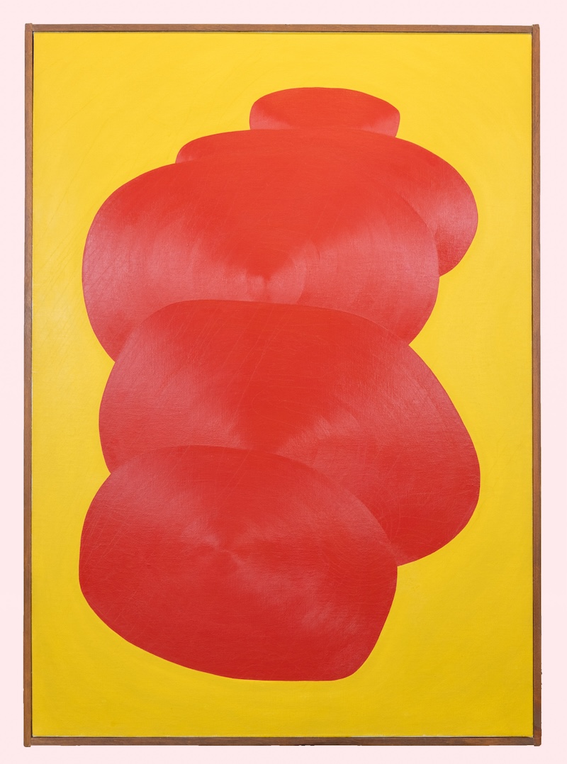 Diana Pumpelly Bates, Red and Yellow (Portrait of Joan), c. 1968, Oil on canvas. Photo by Hunter Ridenour